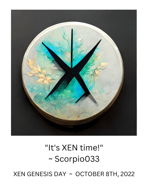 It's XEN time! - v2 - XEN Genesis Day Quote NFT 