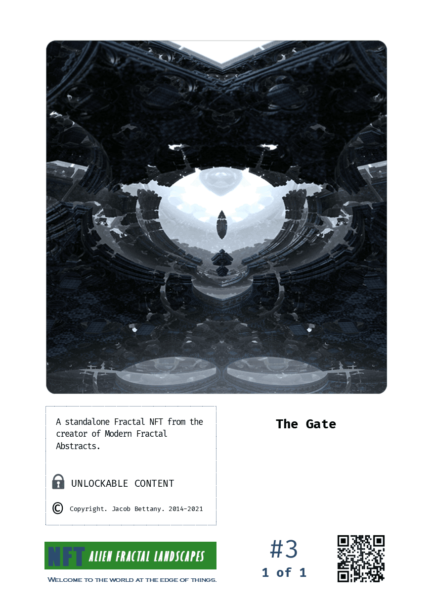The Gate -Alien Fractal Landscapes #3