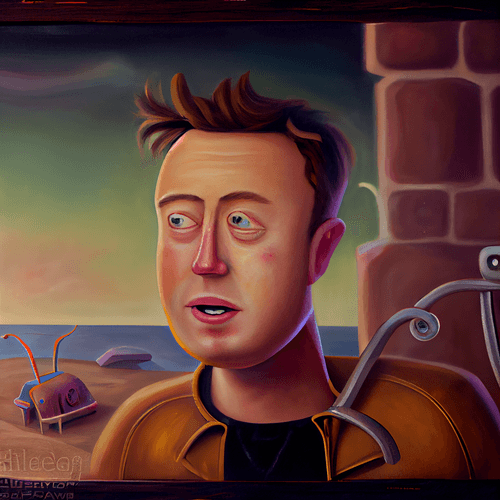 Cartoon Musk
