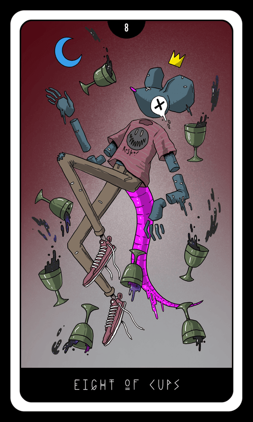 Rosko Sees the Future: Eight of Cups - Color Variant 13