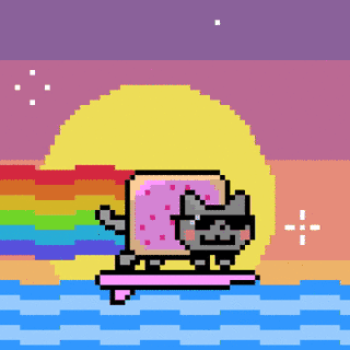 Surfing Nyan Cat - Nyan Cat (Official) | OpenSea