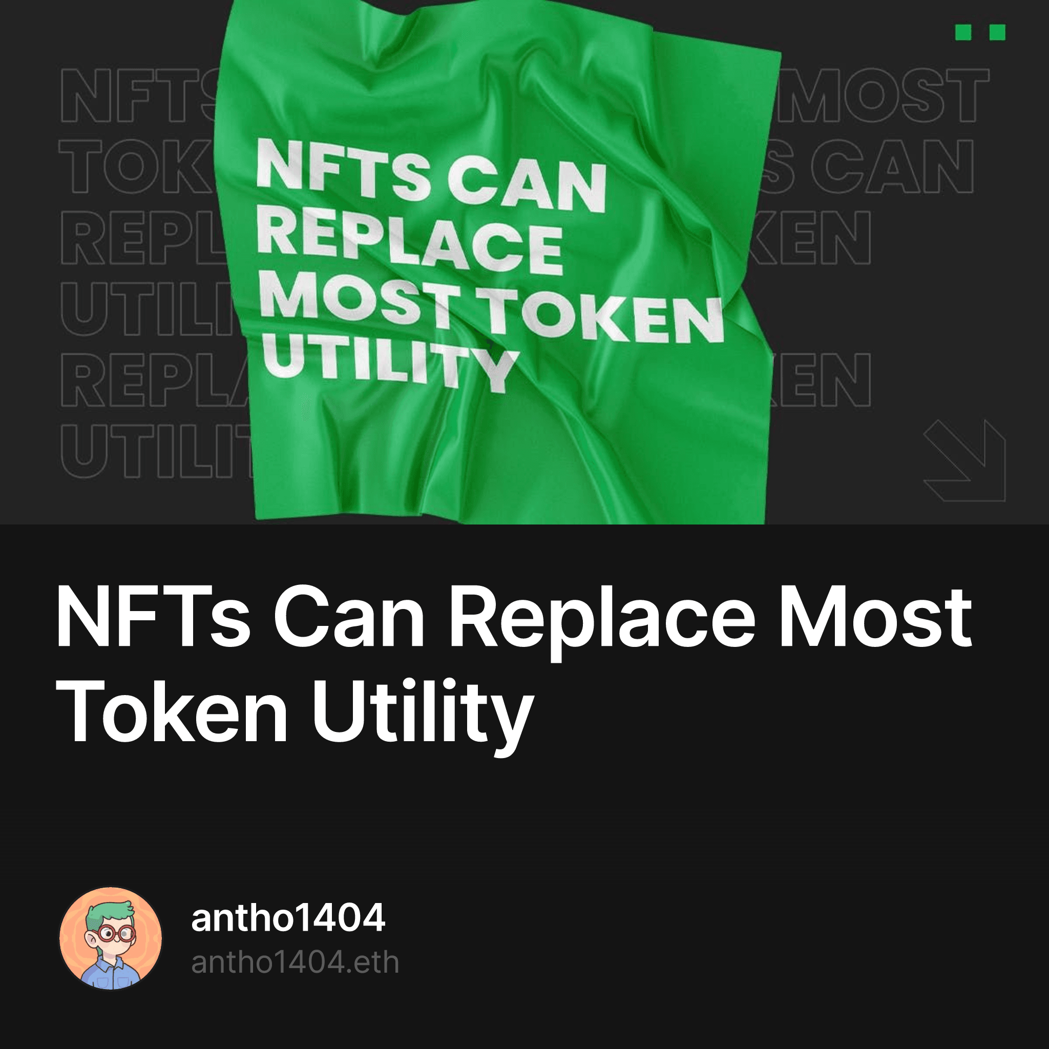 NFTs Can Replace Most Token Utility 1/500
