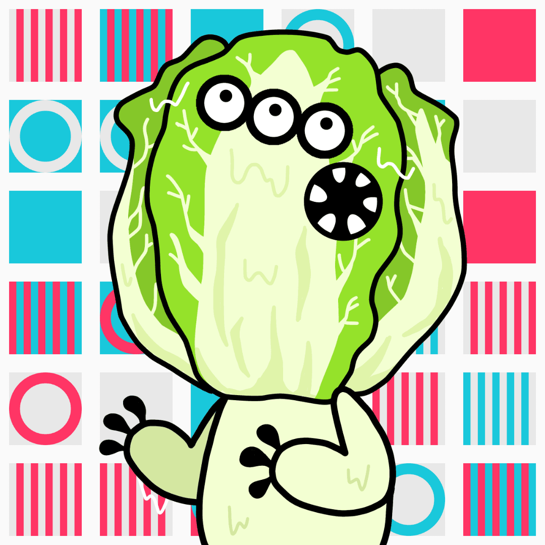 【九州NFT展示会 in博多マルイ限定 #003】Sanchoku TABEMON Chinese cabbage