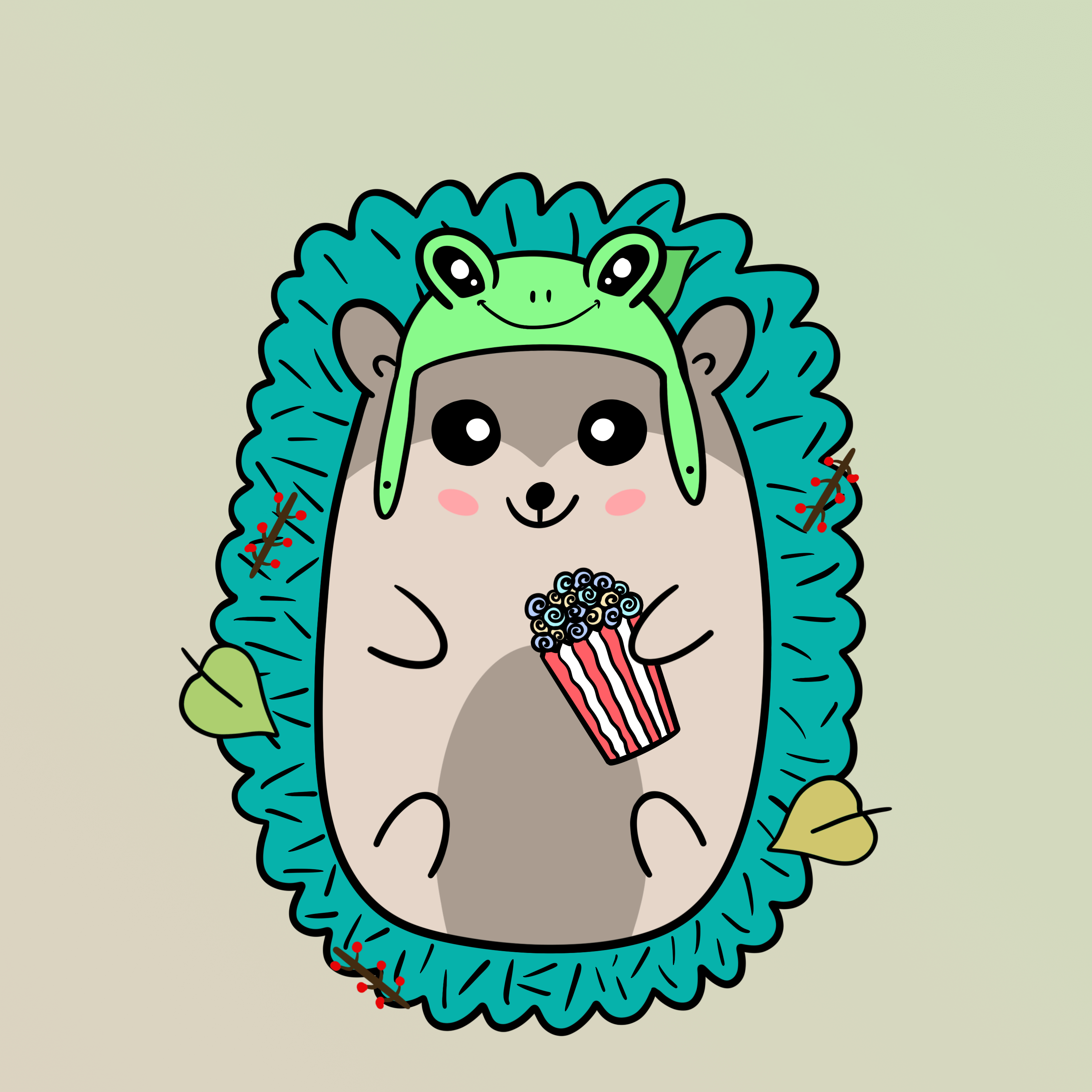Mini Fluffy Hedgehog #345