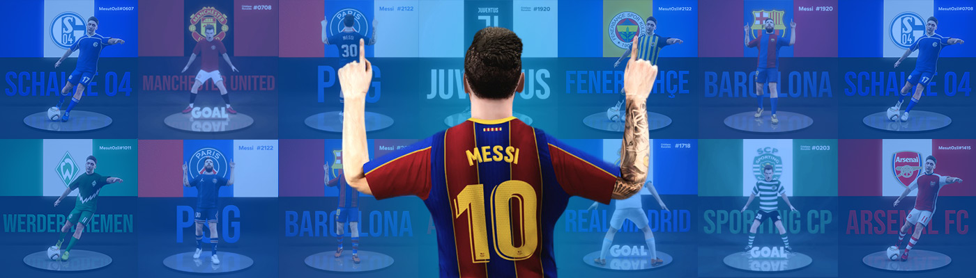 3D Football Player Lionel Messi
