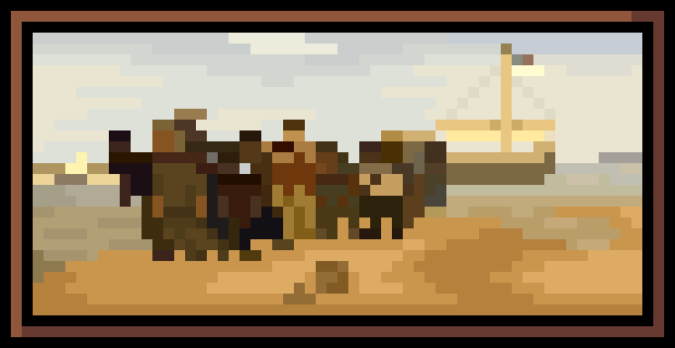 Classic Painting Series #13/99 Barge Haulers on the Volga - Ilya Repin