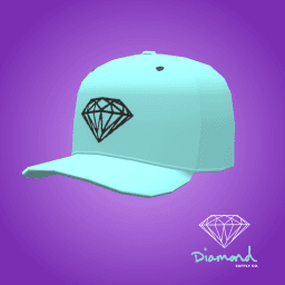 DIAMOND FITTED HAT (TIFFANY)