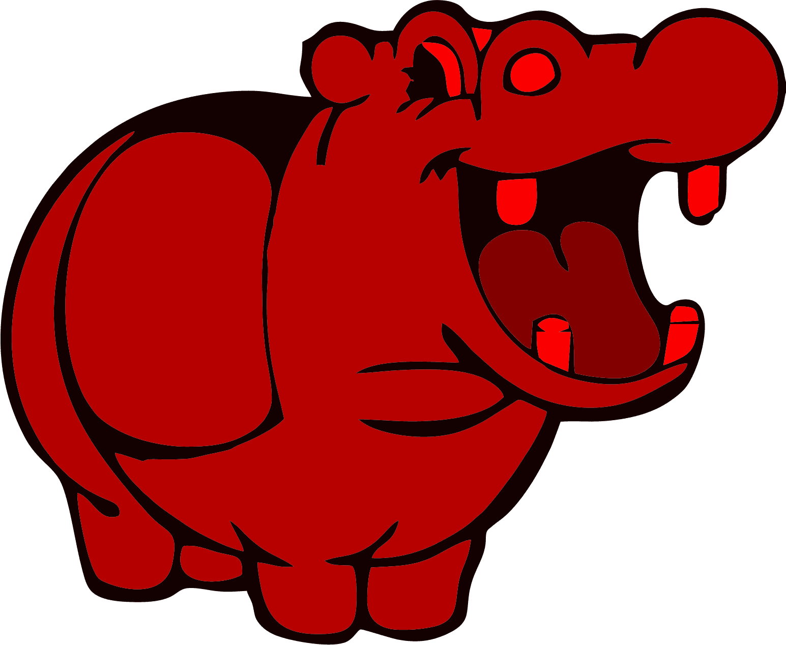 lyd Do kom over Hippo in red - The hallucinogenic hippo | OpenSea