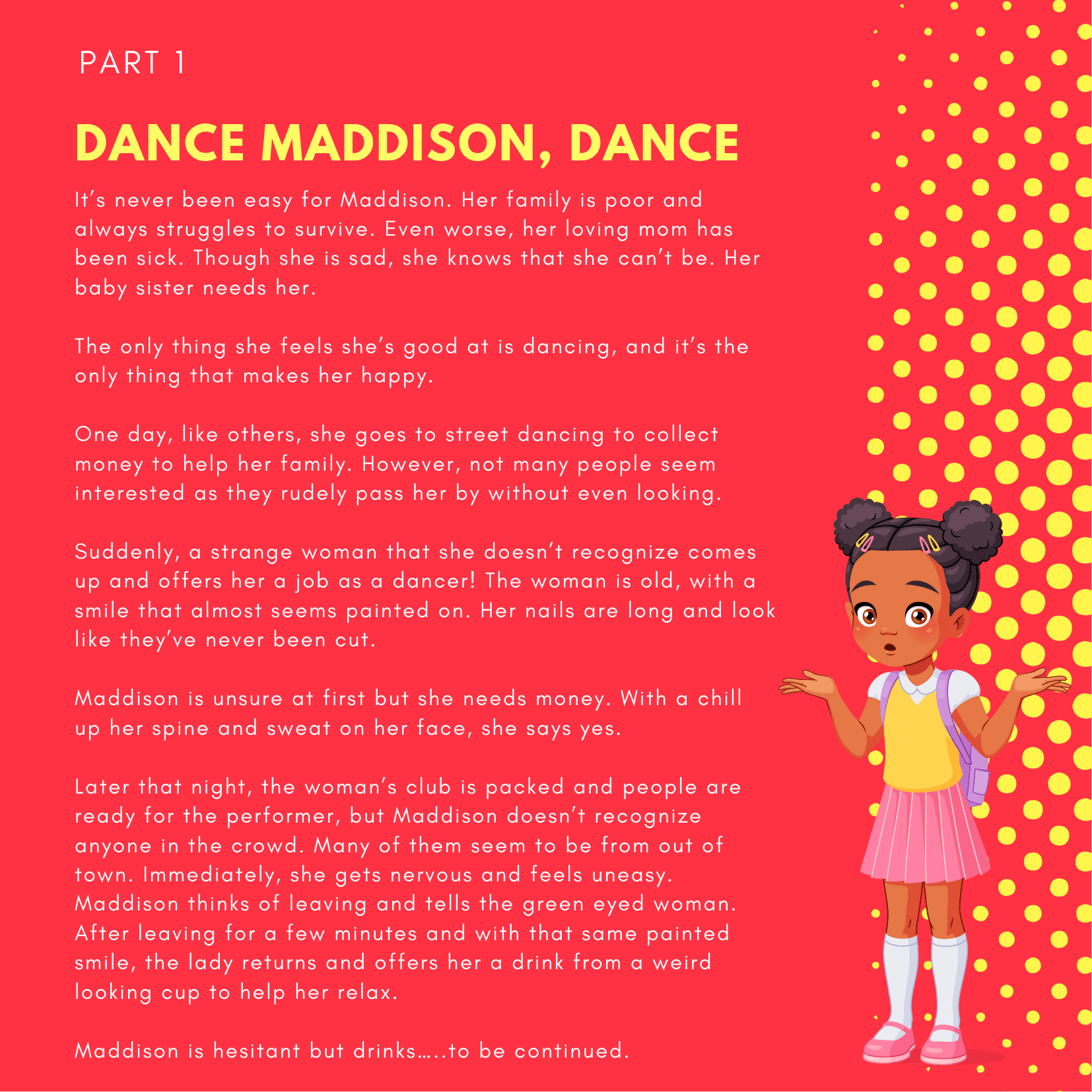 Dance Maddison, Dance pt 1 Read Aloud
