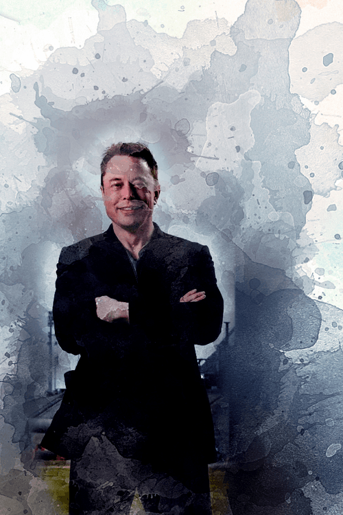 Elon Musk #4 - Watercolor