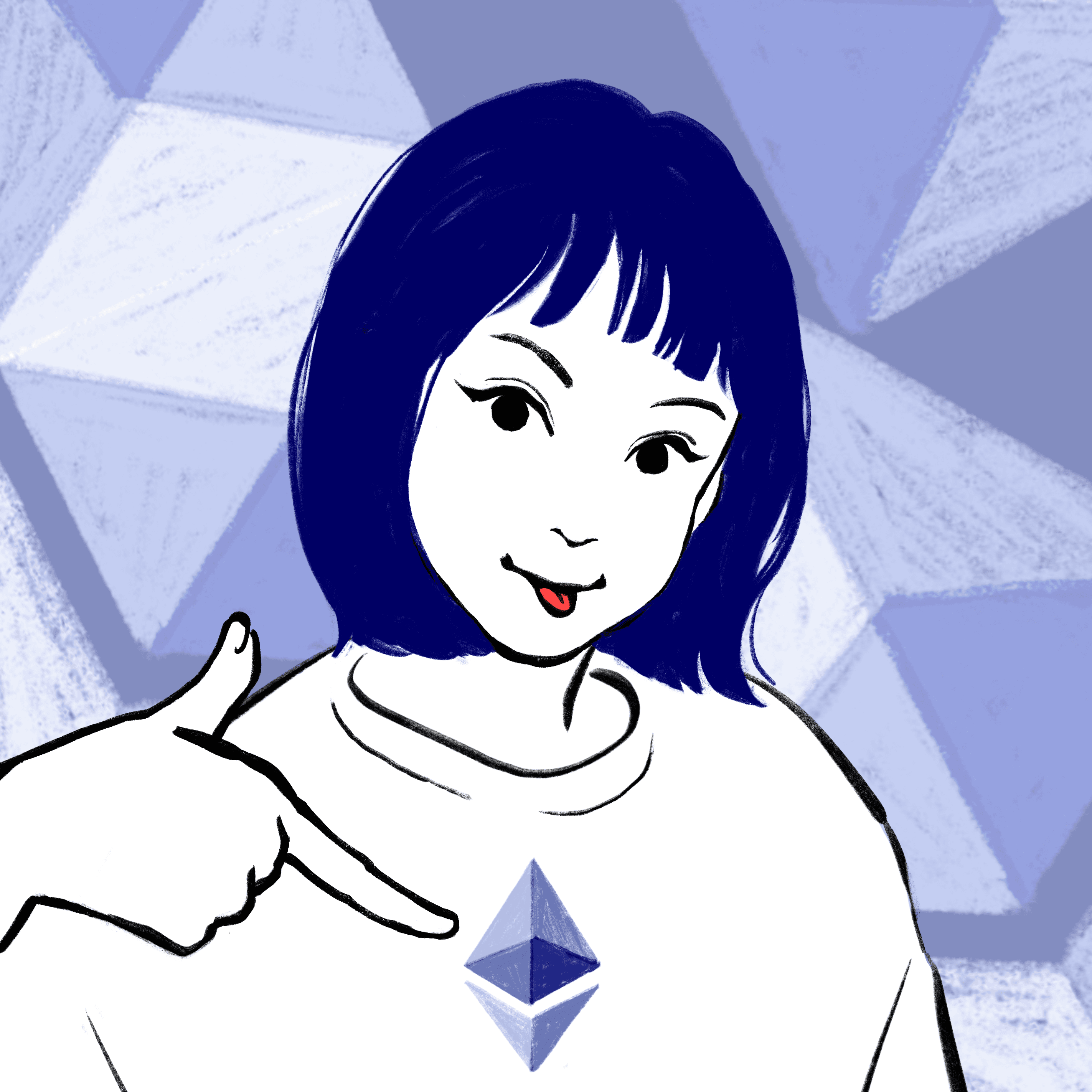 Crypto Girl #0004 Ethereum Icon