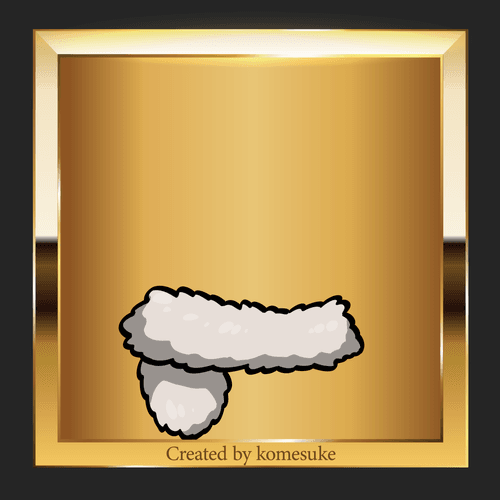 Fur-white ACCESSORIES(BODY)