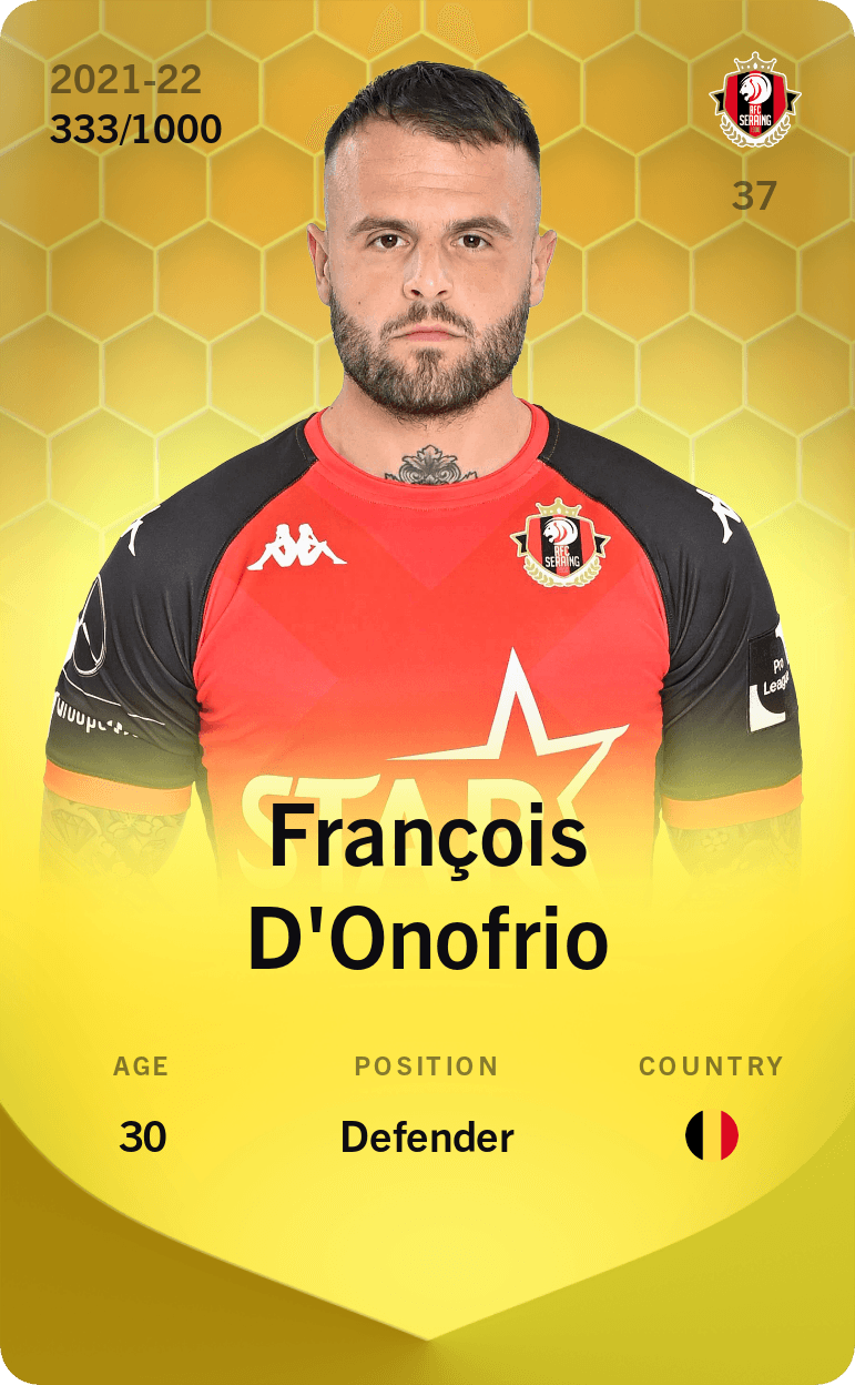 François D'Onofrio 2021-22 • Limited 333/1000