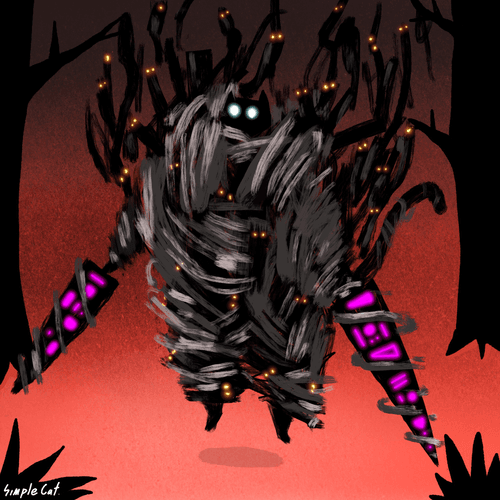 No.47 Black Cat and Spirit Sword 