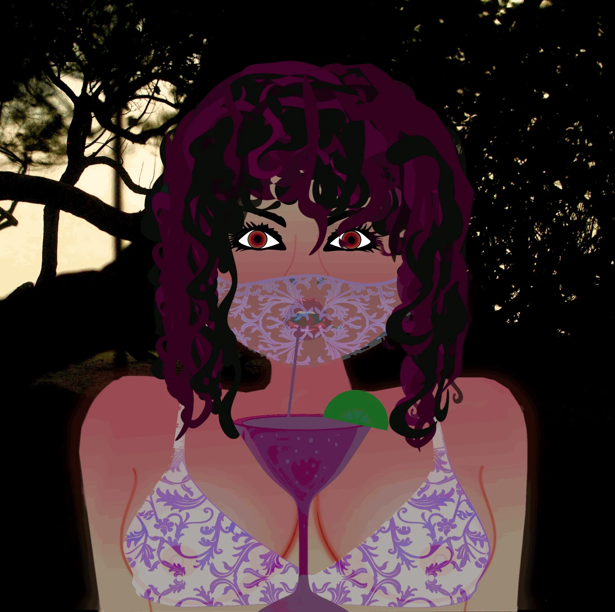 Sexy Mask Forest Girl