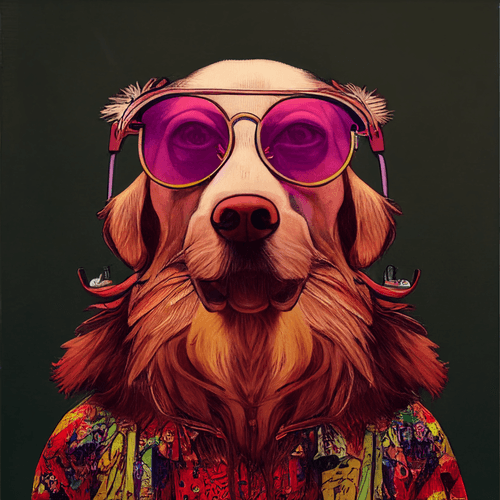 70's hippie dogs