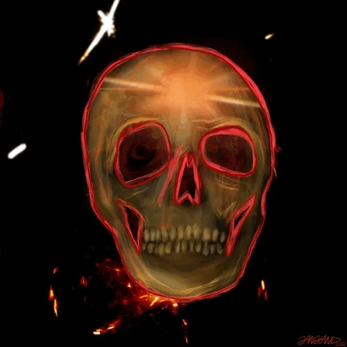 Gangland Skull #337 - "Fire Spirit" - by Eddie Gangland