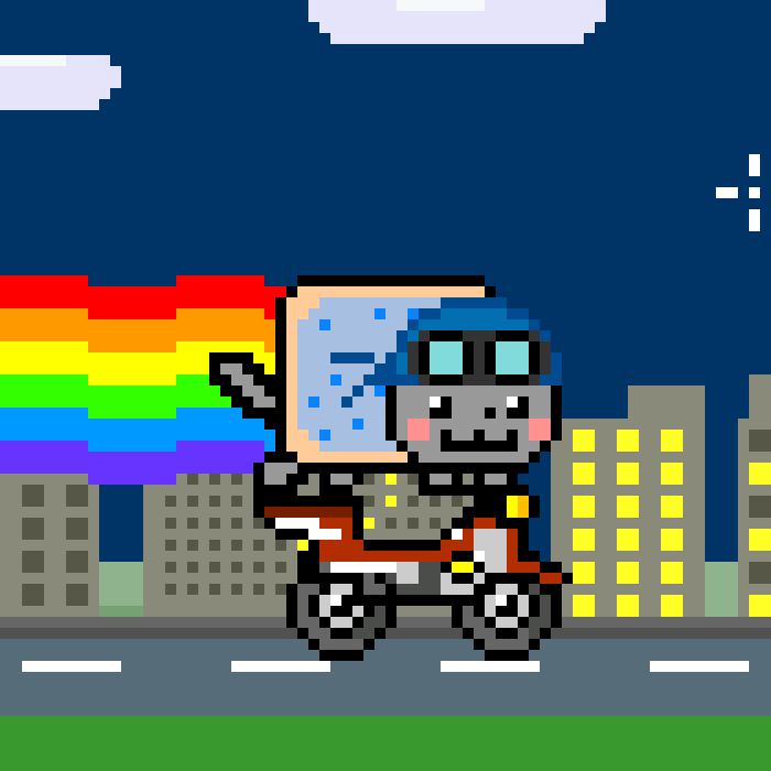 Biker Nyan Cat