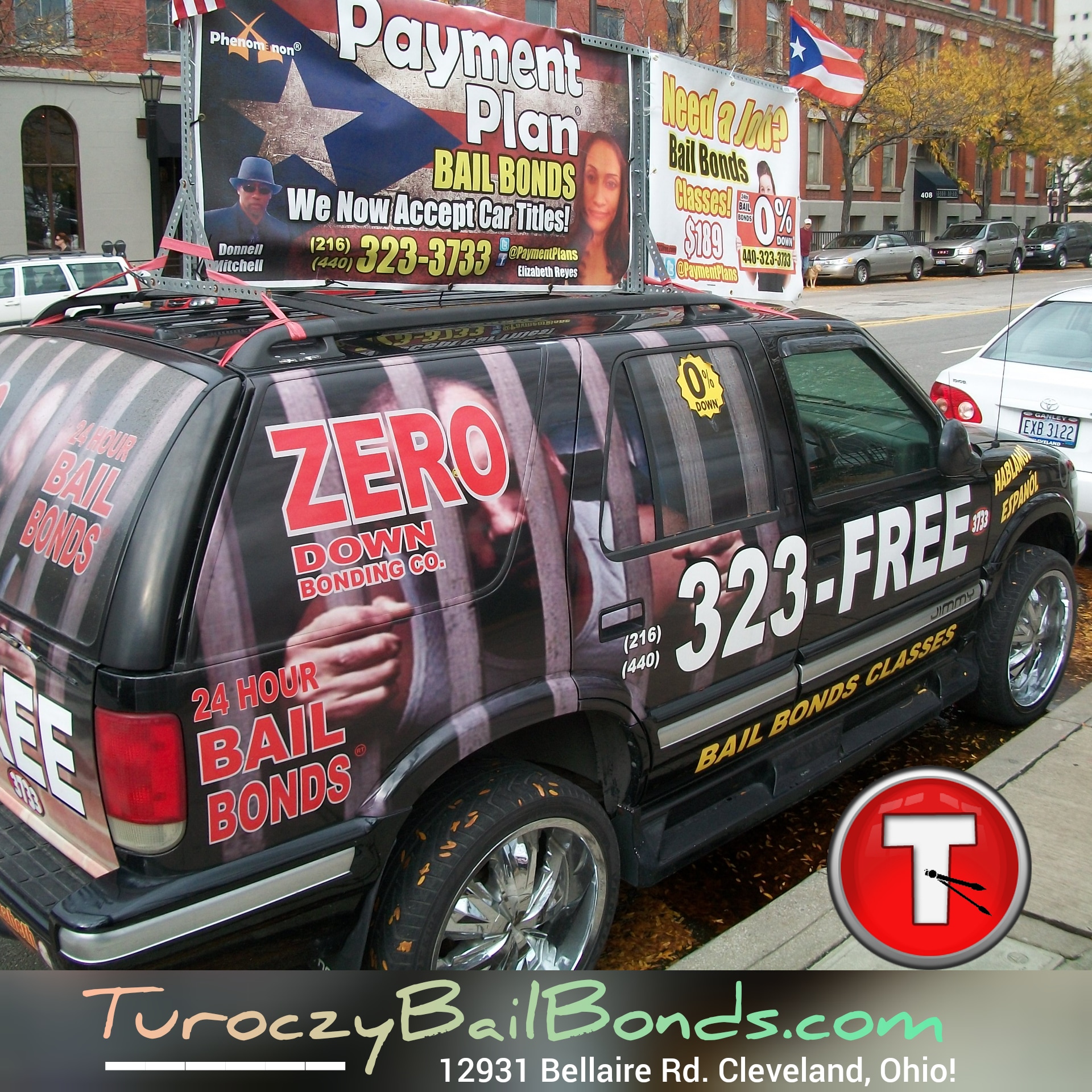 Turoczy Bail Bonds mobile truck design