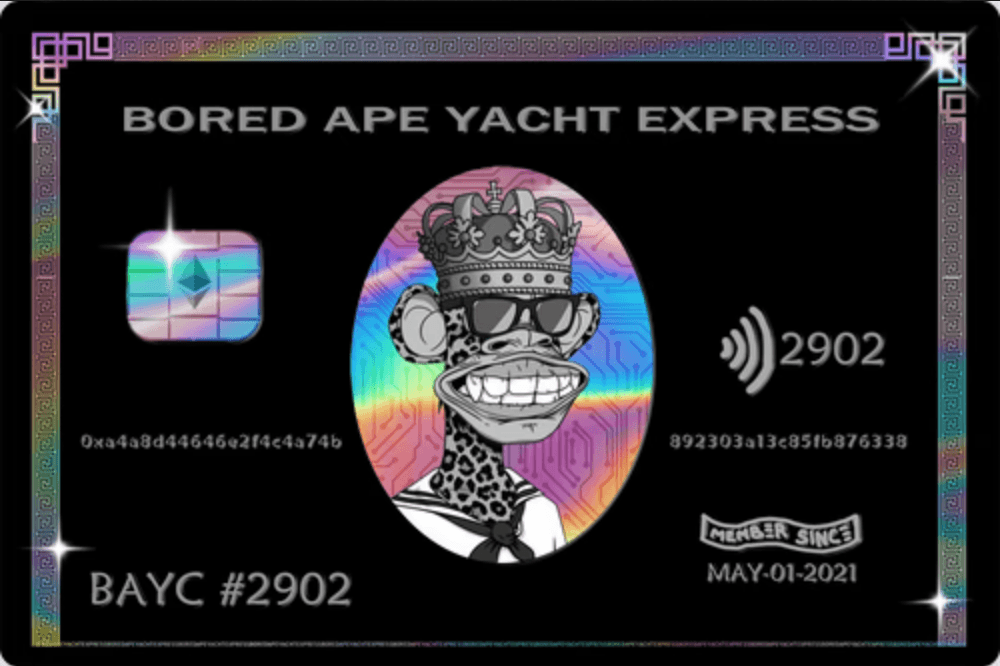 Bored Ape Yacht Club Express Black Card - 2902