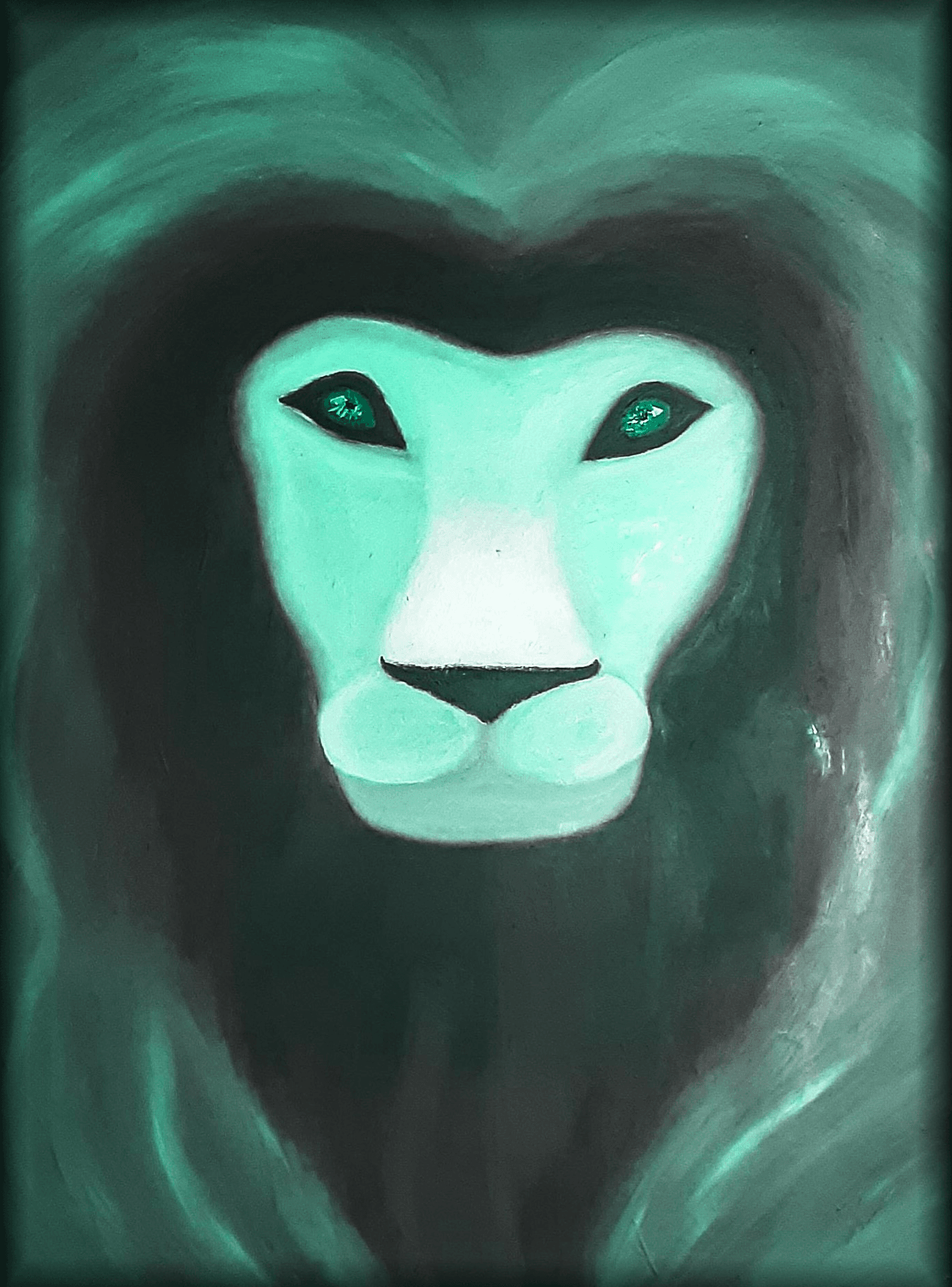 Fearless Lion #2 - Sky Blue