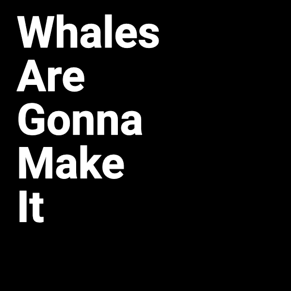 #2 Whales Are Gonna Make It