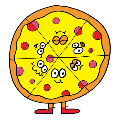Pizza Punks - Pies by Jon Burgerman
