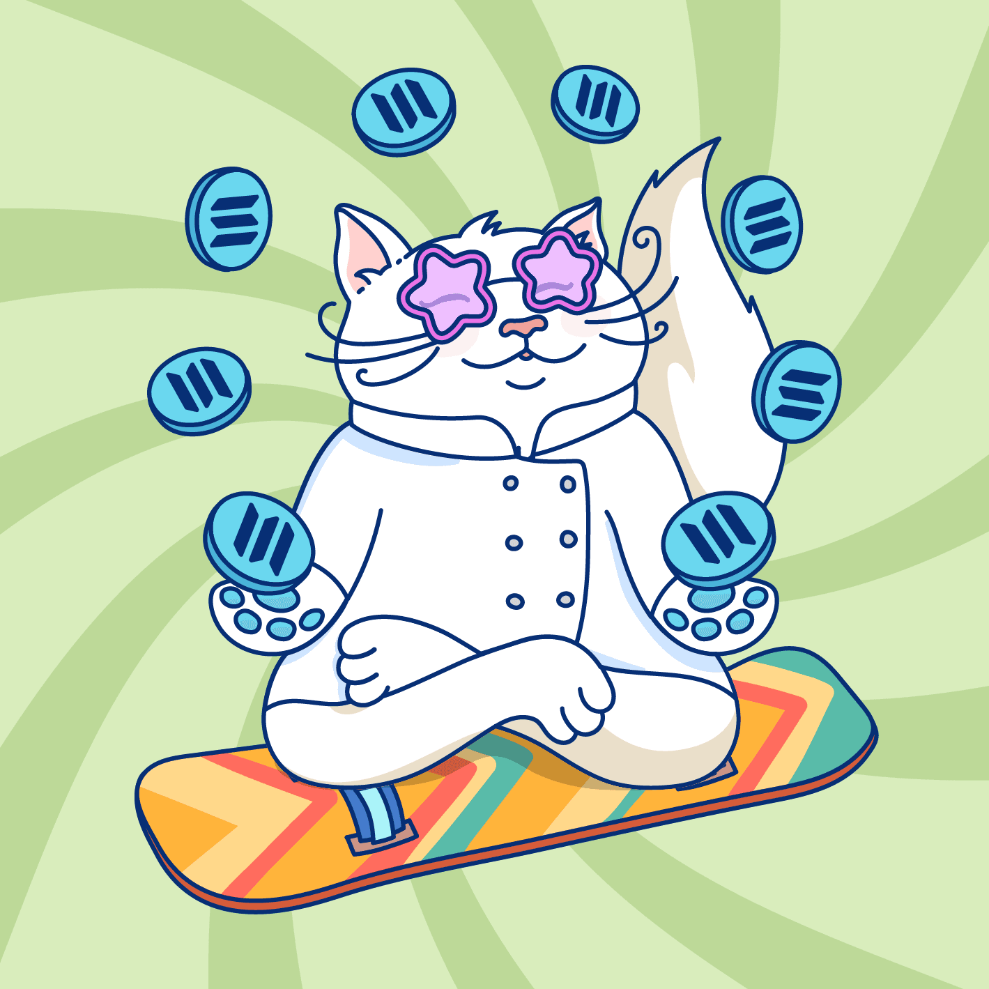 Meditating Cat #78