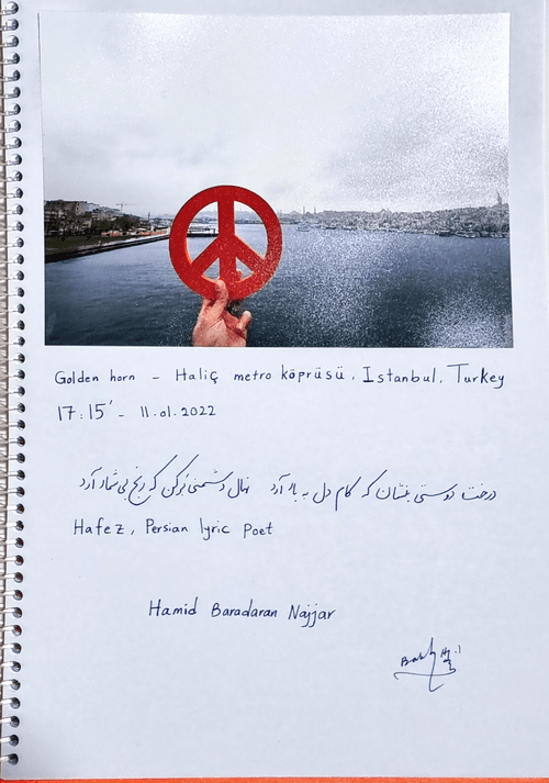 The circulation of peace symbols!