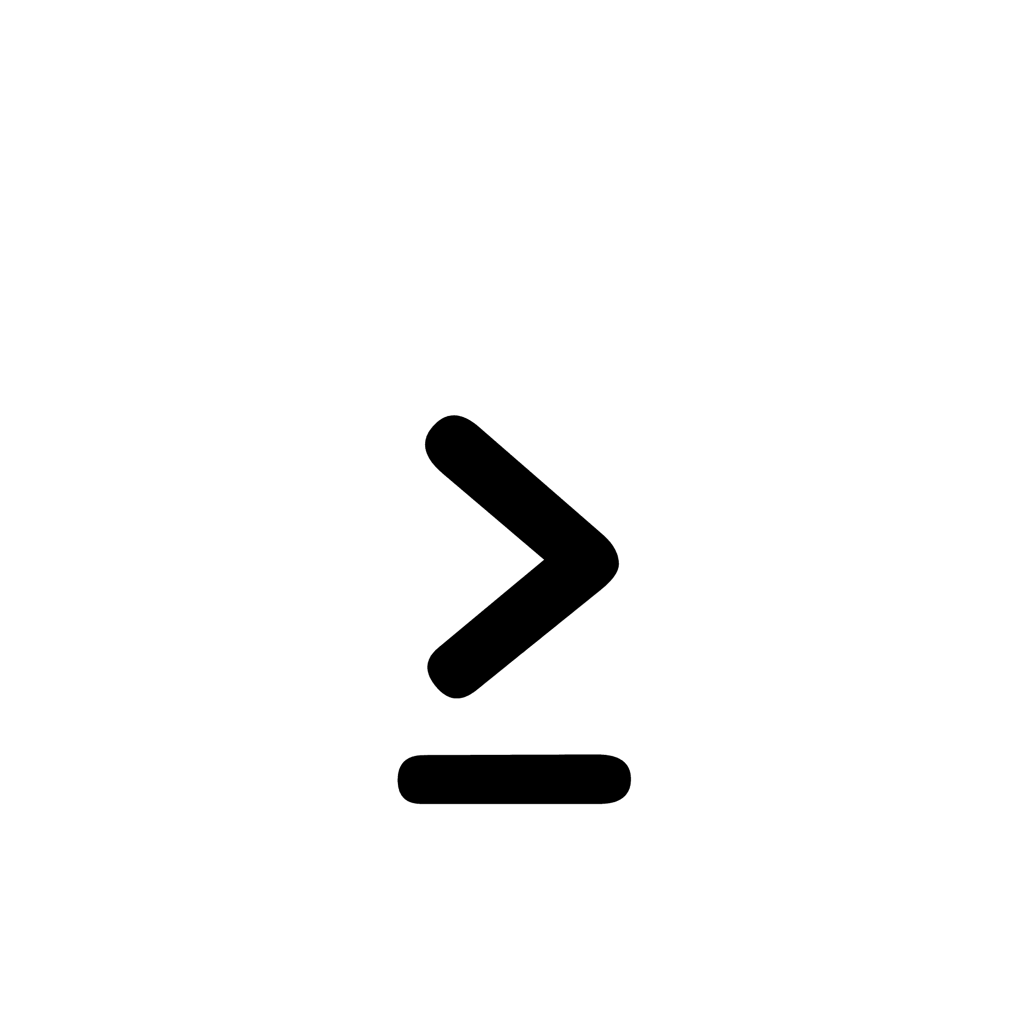 Greater than or equal to basic math symbols opensea
