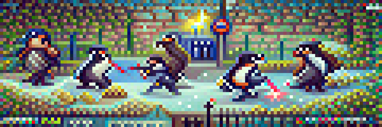 #41 The penguins are fighting in the streets