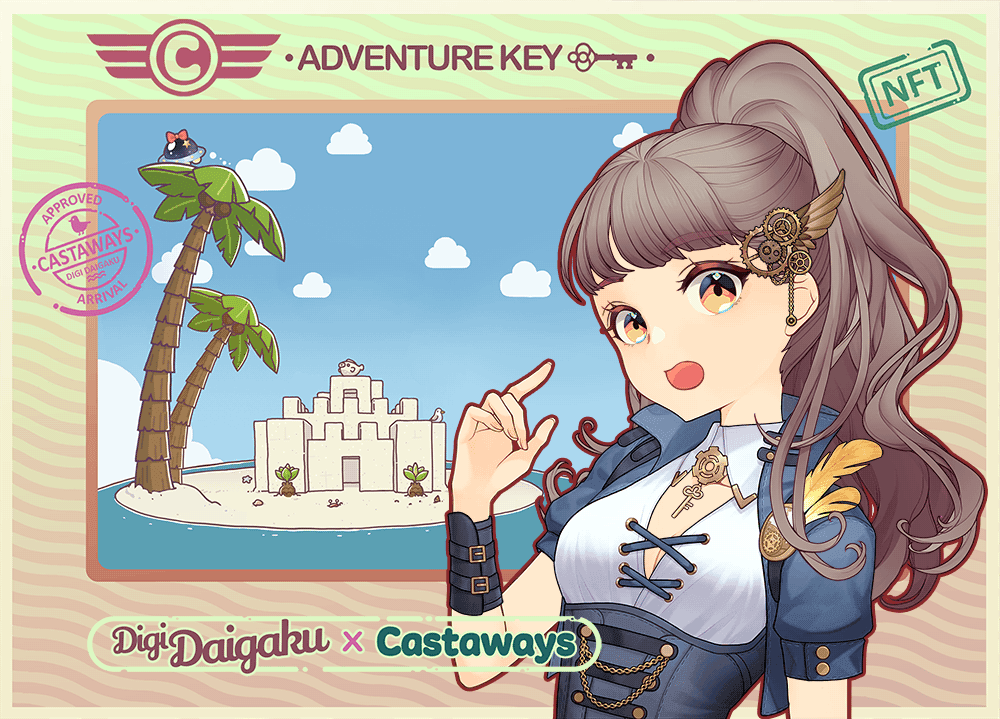 DigiDaigaku Genesis Adventure Key Castaways #1614 - Collins