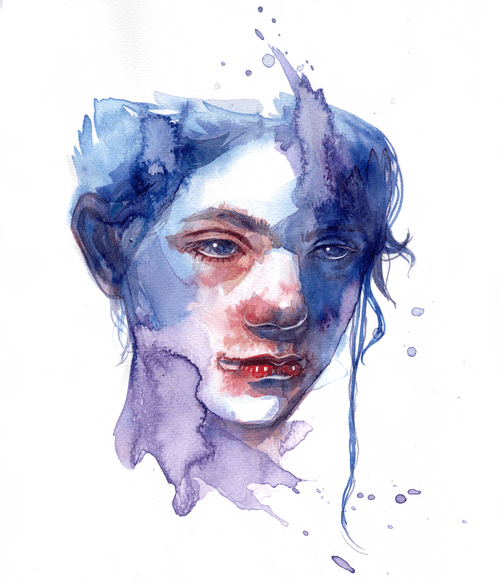 Mental state through watercolor
