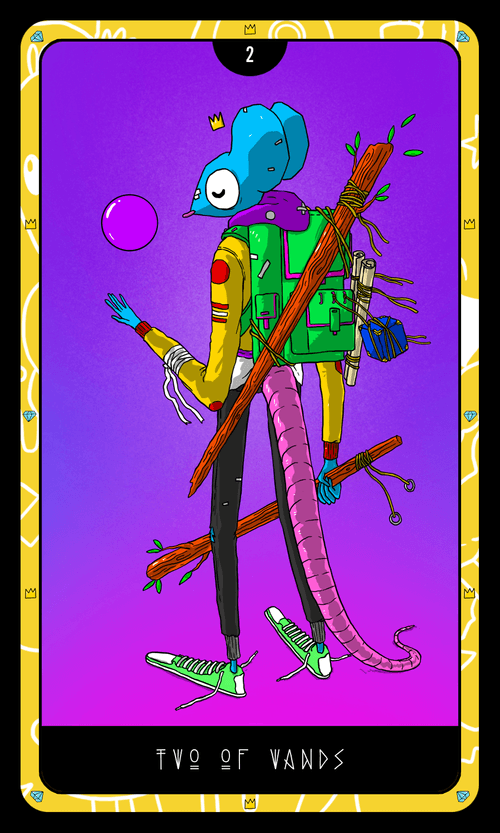 Rosko Sees the Future: Two of Wands - HODL Variant