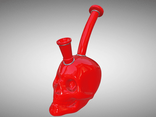 Bong - Skull - Red