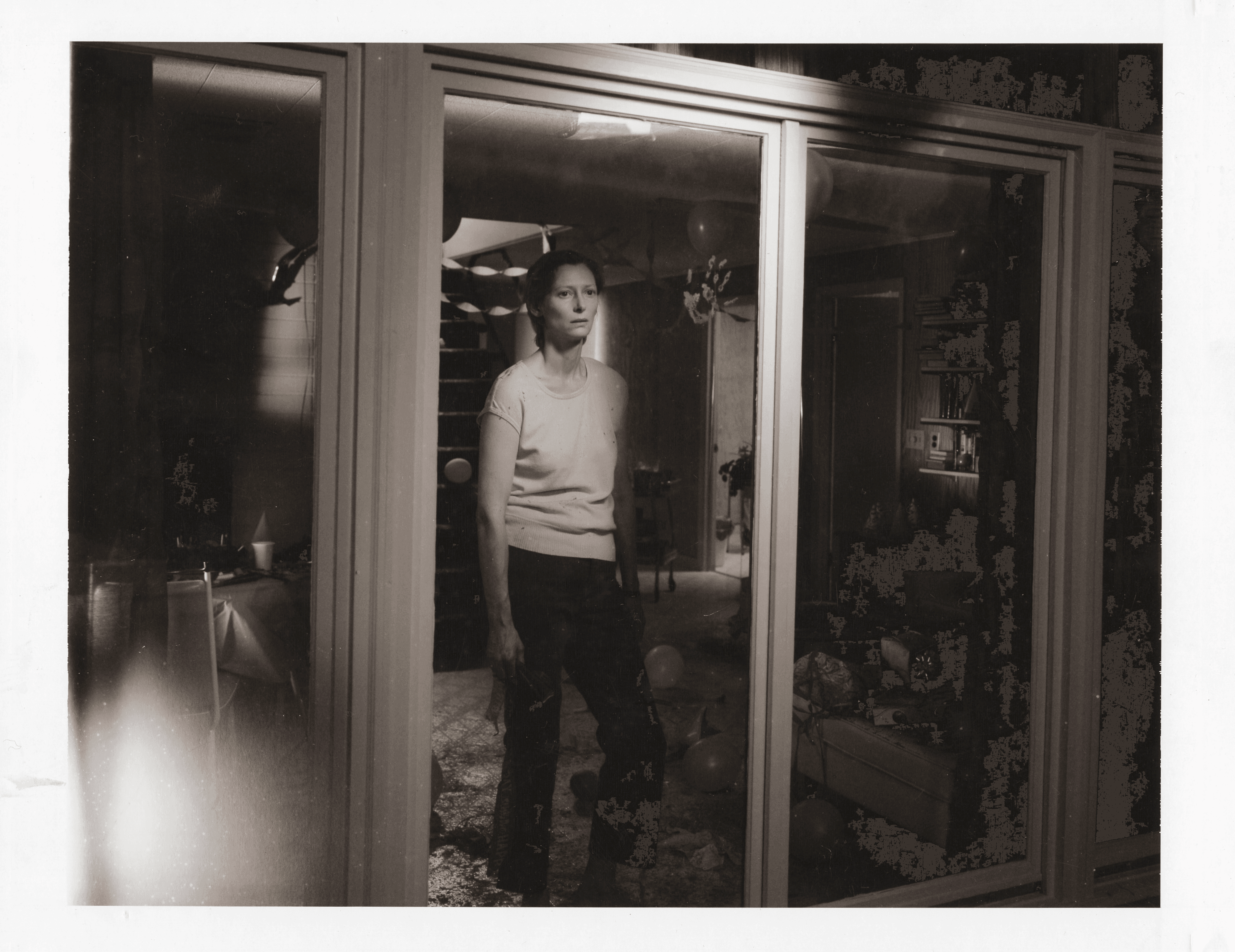 Dream House, 2002, [Tilda Swinton living room] 8 x 10 Black and White Polaroid Study [No. 2]