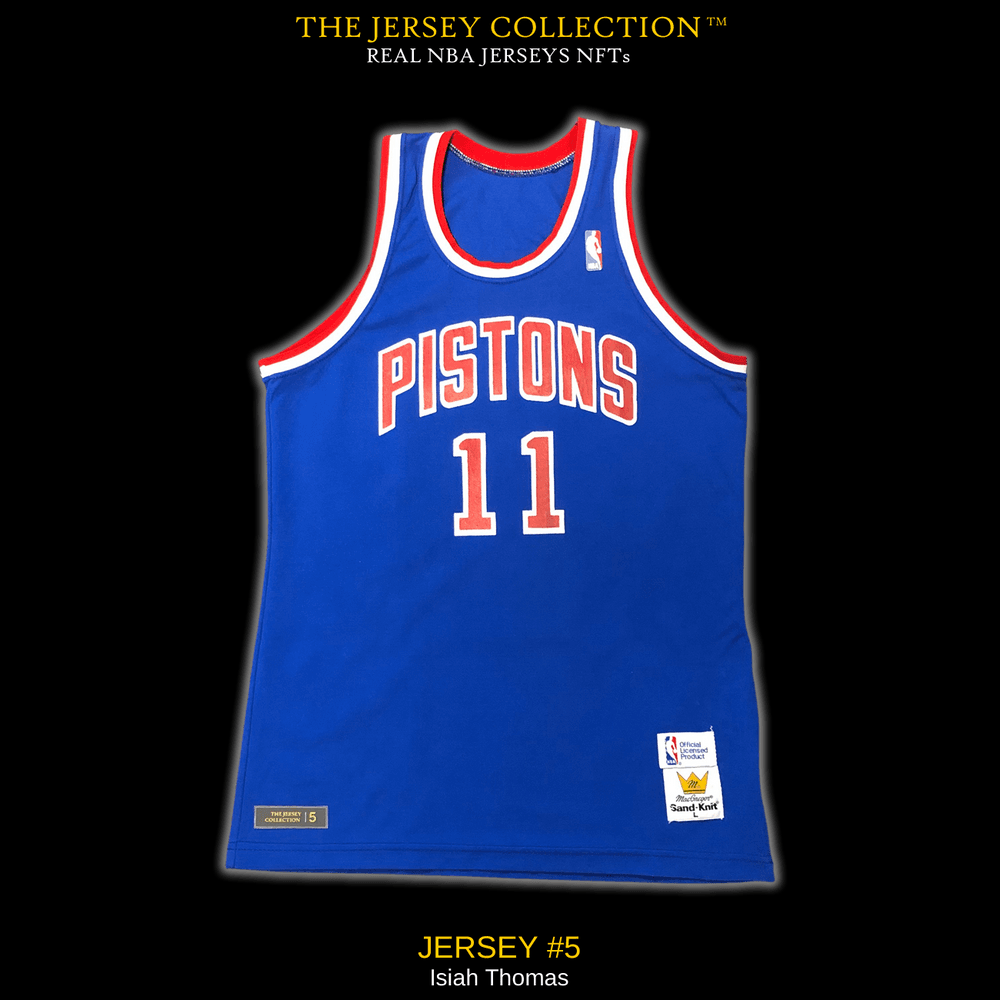 JERSEY #5 - Isiah Thomas Detroit Pistons 1986/90 - TheJerseyCollection