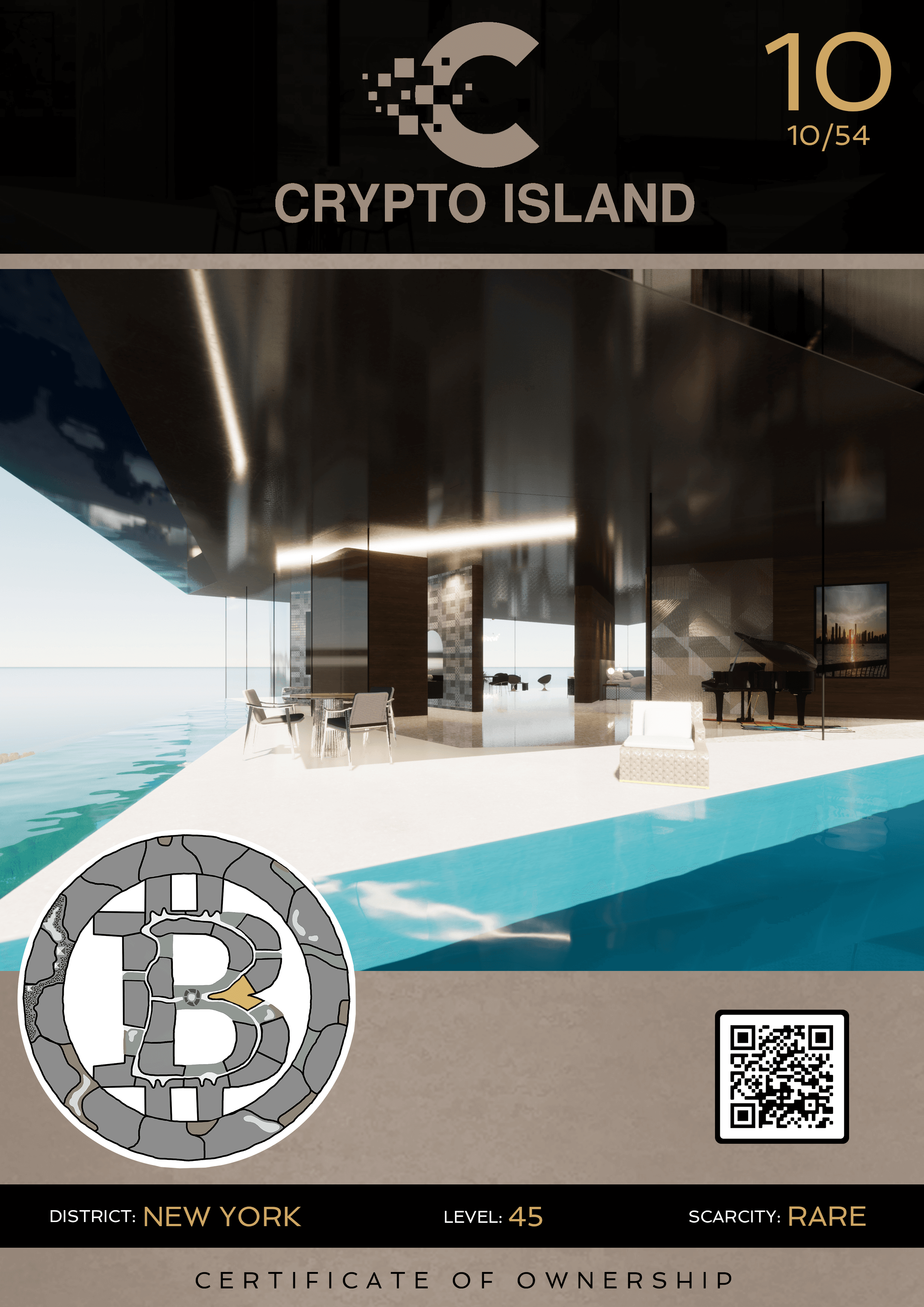 Crypto Island New York #10 RARE