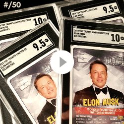 Elon Musk Rookie Card #/50 Genesis Block collection image