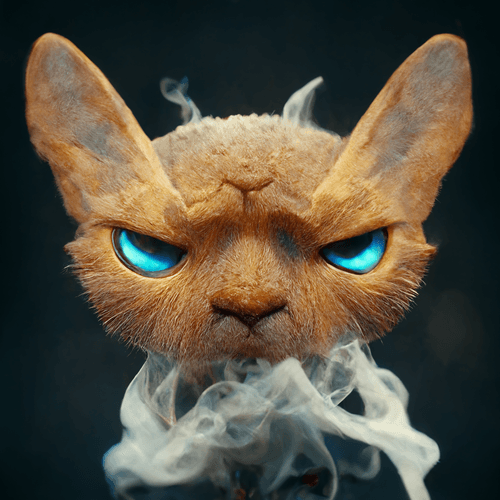 AI generated Very angry cat #3