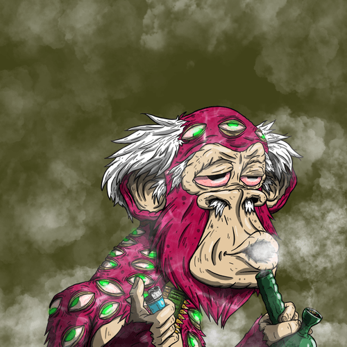 Stoned Grandpa Ape #439