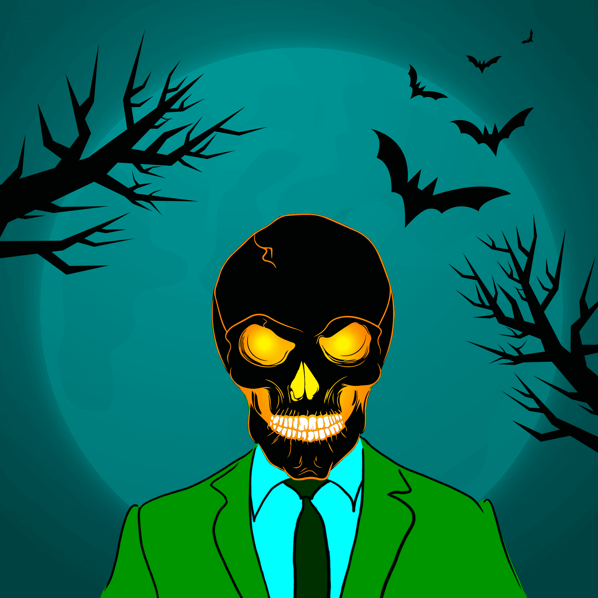 Halloween Skull Mafia #54