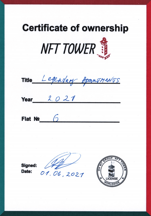 Apartments #6 Ownership NFT Tower