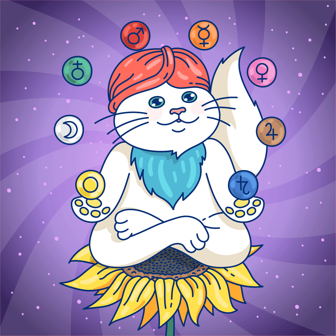 Meditating Cat #59