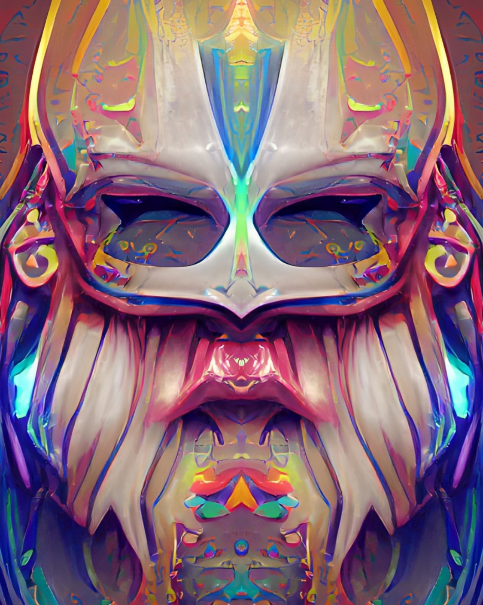 Legendary Colorful Beard Mask