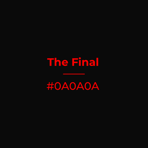 The Final #0a0a0a