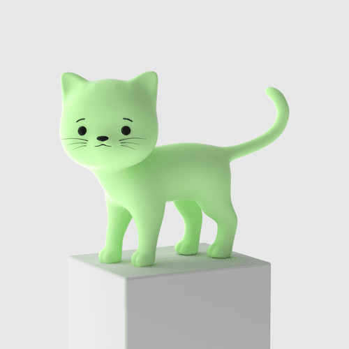 3D Meow Cat #23