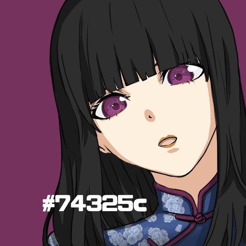 暗紅色(ankosyoku) #74325c