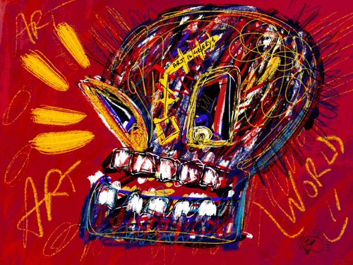 "Art is 4every1" - Skull Squiat Art