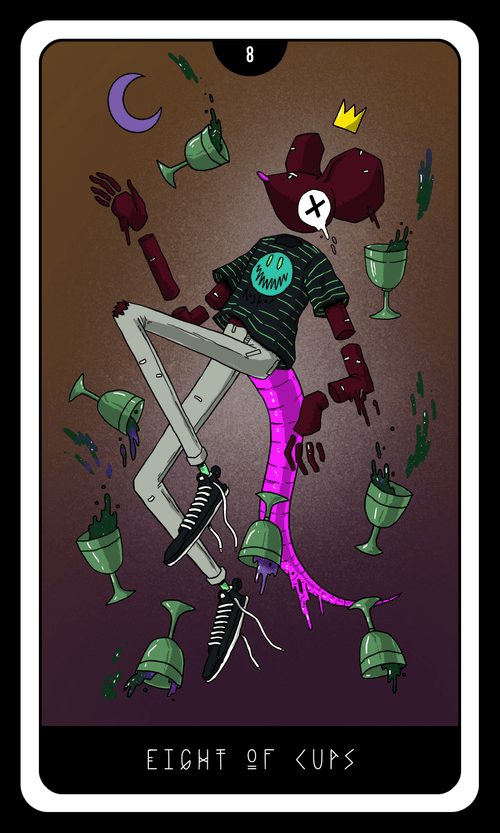 Rosko Sees the Future: Eight of Cups - Color Variant 05